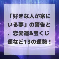 好きな人が家にいる夢のサムネイル