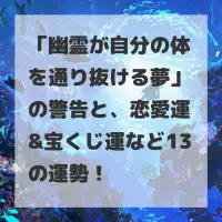 幽霊が自分の体を通り抜ける夢のサムネイル