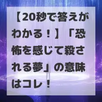 恐怖を感じて殺される夢のサムネイル