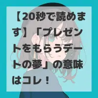 プレゼントをもらうデートの夢のサムネイル