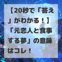 元恋人と食事する夢のサムネイル画像