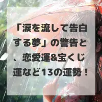 涙を流して告白する夢のサムネイル