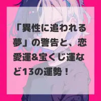 異性に追われる夢のサムネイル画像