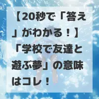 学校で友達と遊ぶ夢のサムネイル