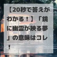 鏡に幽霊が映る夢のサムネイル