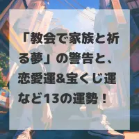 教会で家族と祈る夢のサムネイル