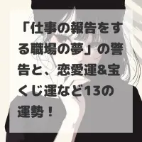 仕事の報告をする職場の夢のサムネイル画像