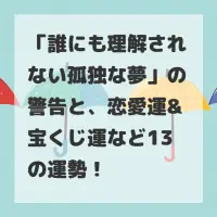 誰にも理解されない孤独な夢のサムネイル画像