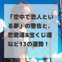 空中で恋人といる夢のサムネイル画像