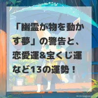 幽霊が物を動かす夢のサムネイル