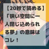 狭い空間に一人閉じ込められる夢のサムネイル画像