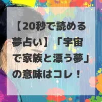 宇宙で家族と漂う夢のサムネイル