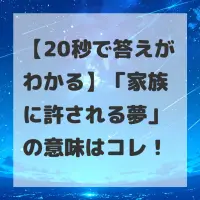 家族に許される夢のサムネイル