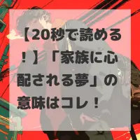 家族に心配される夢のサムネイル