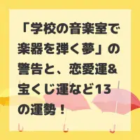学校の音楽室で楽器を弾く夢のサムネイル