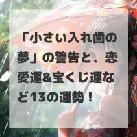 小さい入れ歯の夢のサムネイル