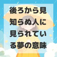 後ろから見知らぬ人に見られている夢のサムネイル