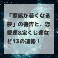 家族が若くなる夢のサムネイル