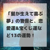 髪が生えて喜ぶ夢のサムネイル画像