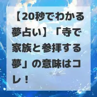 寺で家族と参拝する夢のサムネイル