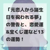 元恋人から誕生日を祝われる夢のサムネイル