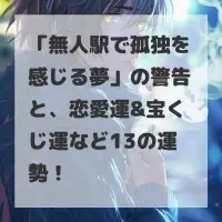 無人駅で孤独を感じる夢のサムネイル画像