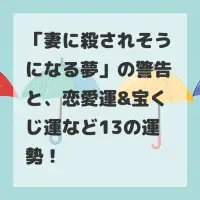 妻に殺されそうになる夢のサムネイル