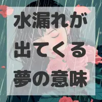 水漏れが出てくる夢のサムネイル画像