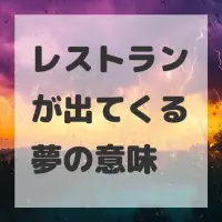 レストランが出てくる夢のサムネイル