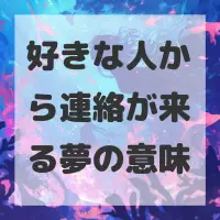 好きな人から連絡が来る夢のサムネイル画像