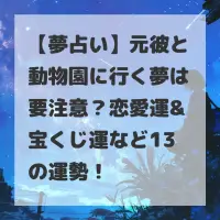 元彼と動物園に行く夢のサムネイル