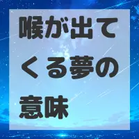 喉が出てくる夢のサムネイル画像