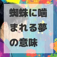 蜘蛛に噛まれる夢のサムネイル画像