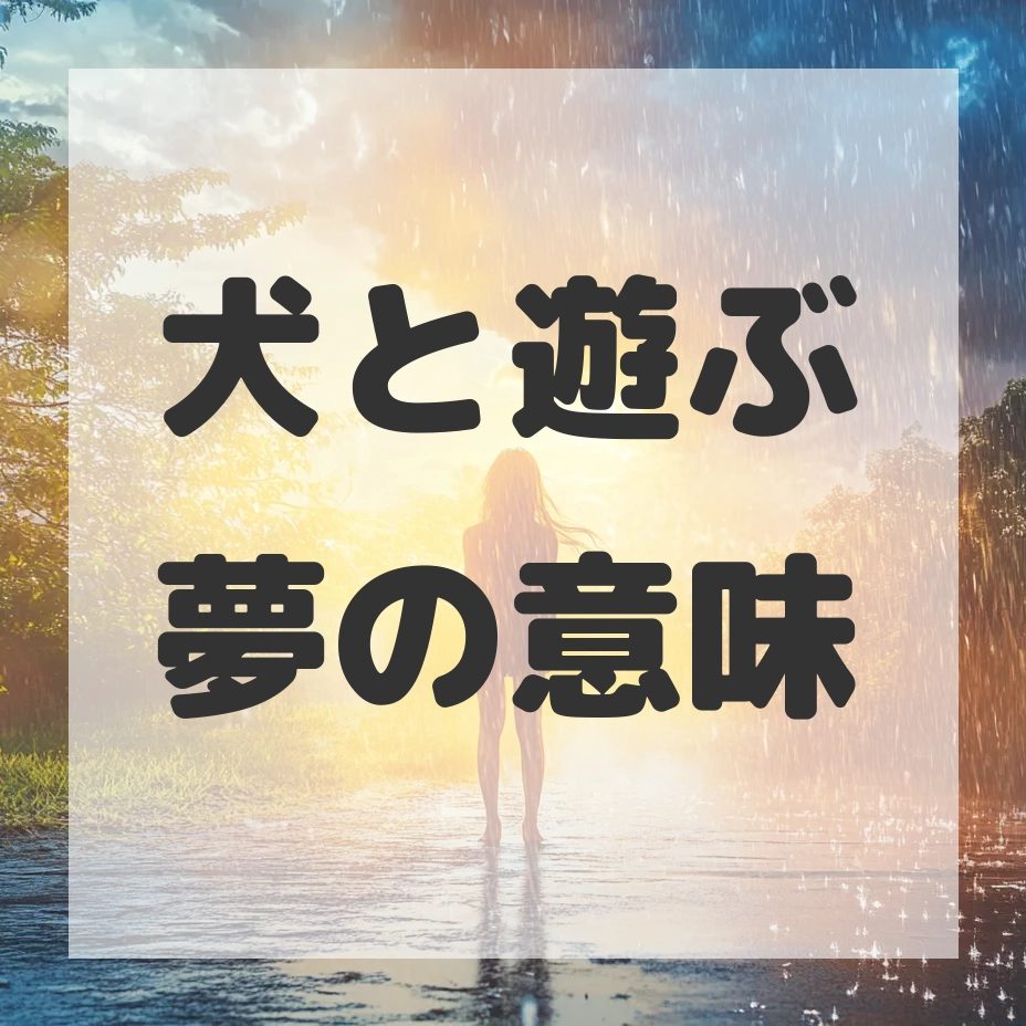 犬と遊ぶ夢のサムネイル画像