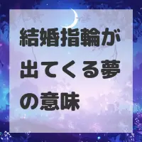 結婚指輪が出てくる夢のサムネイル画像