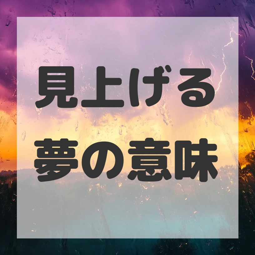 見上げる夢のサムネイル画像