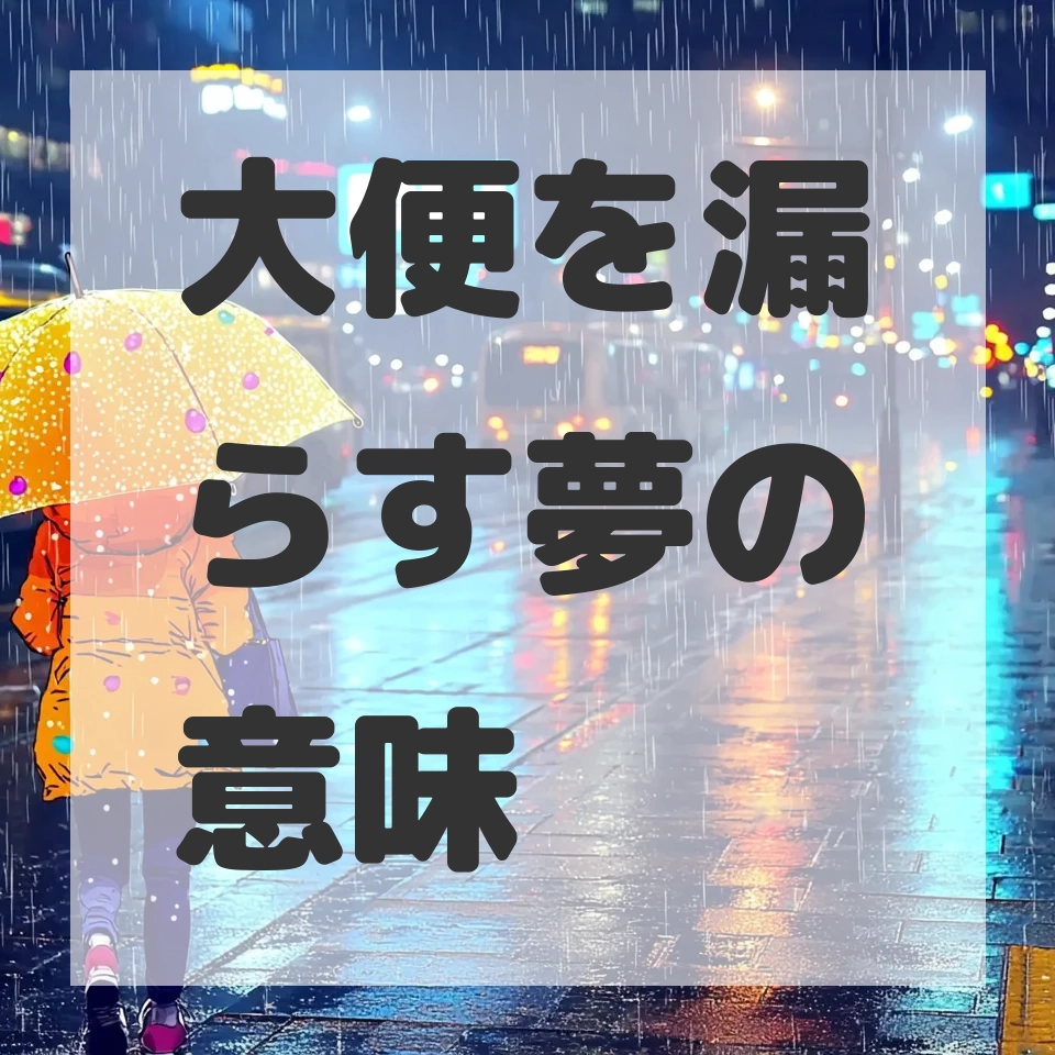 大便を漏らす夢のサムネイル画像