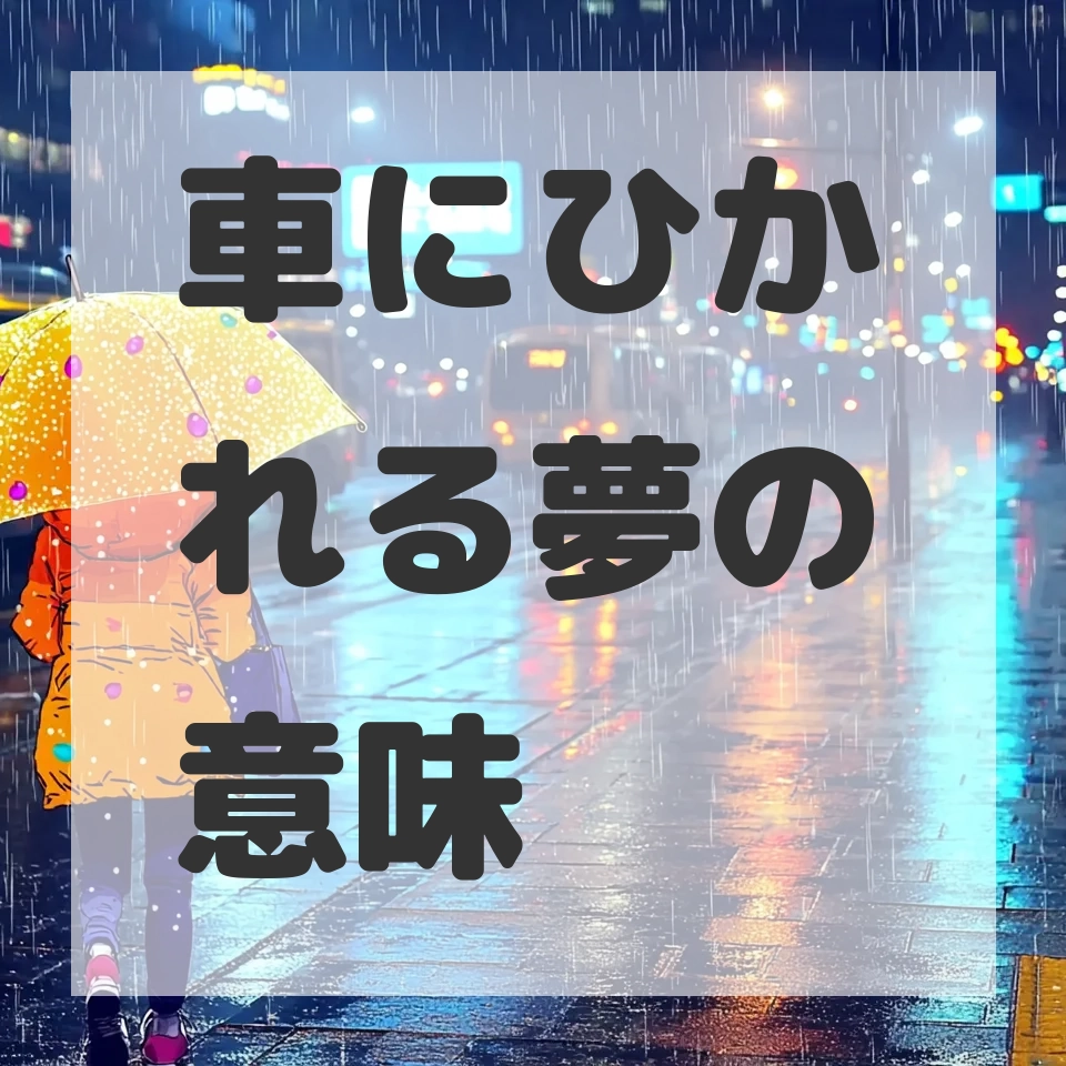 車にひかれる夢のサムネイル画像