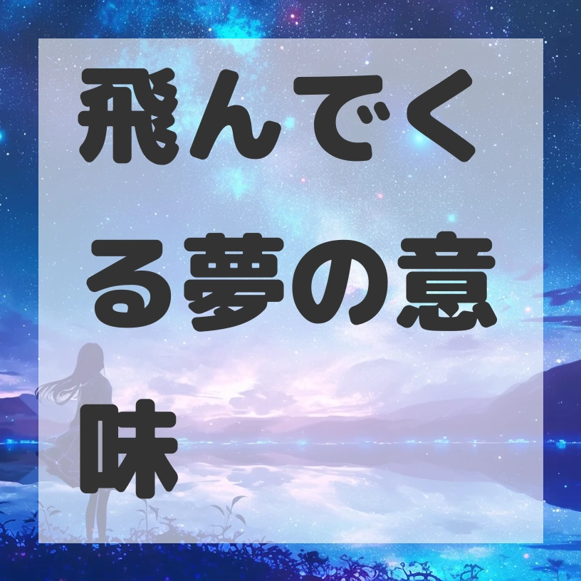 飛んでくる夢のサムネイル画像