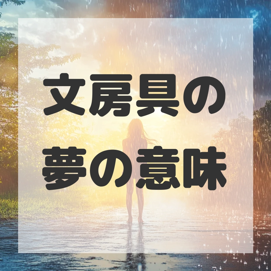 文房具の夢のサムネイル画像