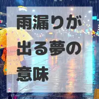 雨漏りが出る夢のサムネイル画像