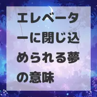エレベーターに閉じ込められる夢のサムネイル画像