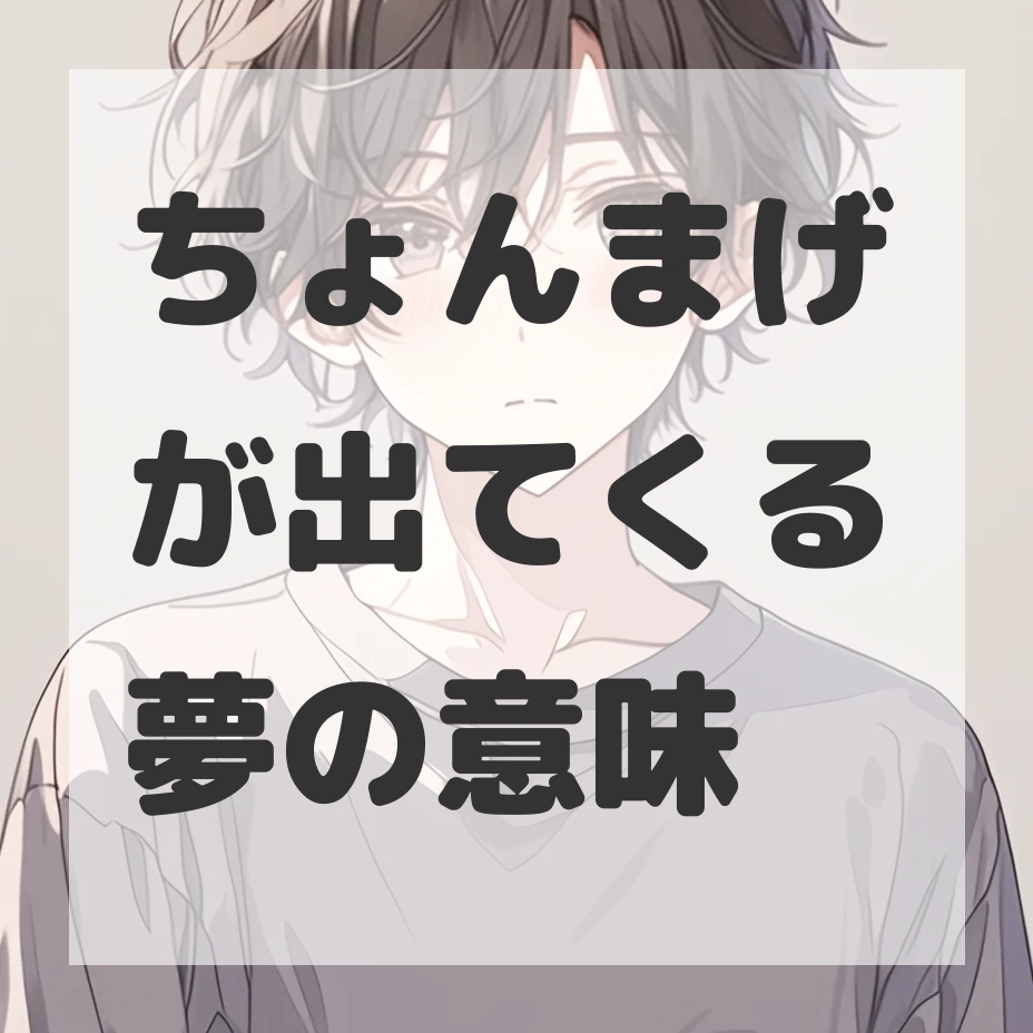 ちょんまげが出てくる夢のサムネイル画像