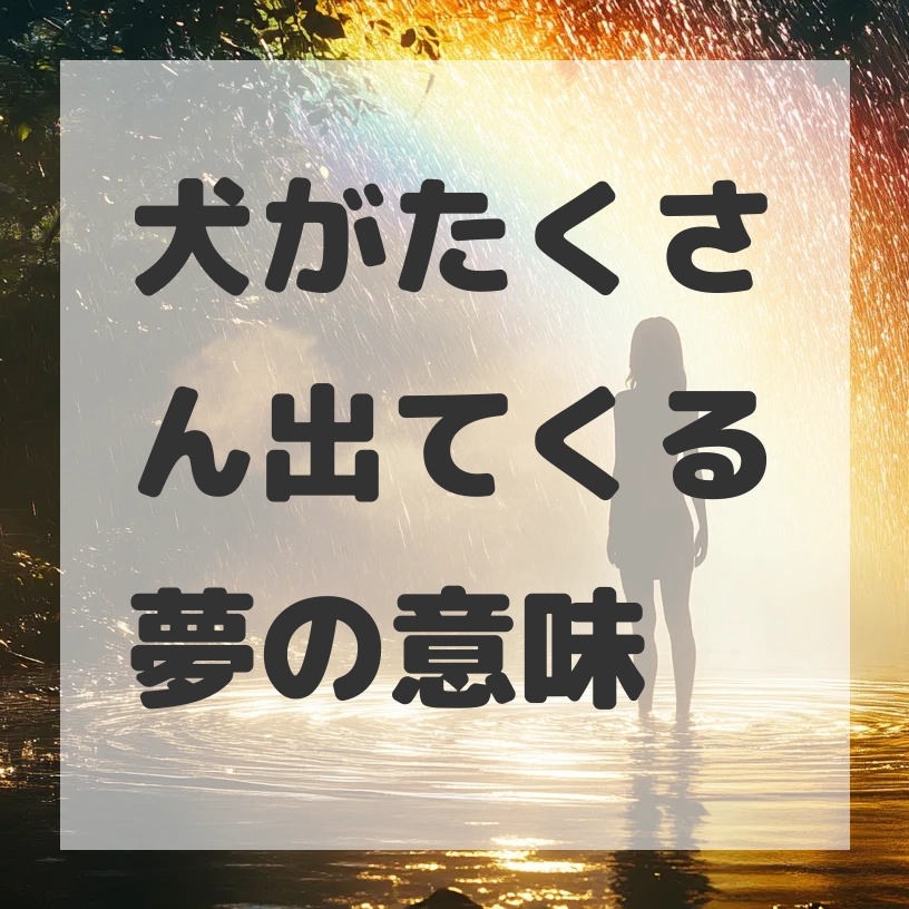 犬がたくさん出てくる夢のサムネイル画像