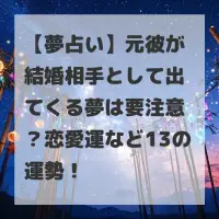 元彼が結婚相手として出てくる夢のサムネイル