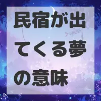 民宿が出てくる夢のサムネイル