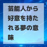 芸能人から好意を持たれる夢のサムネイル画像