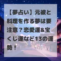 元彼と料理を作る夢のサムネイル