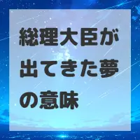 総理大臣が出てきた夢のサムネイル画像