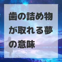 歯の詰め物が取れる夢のサムネイル